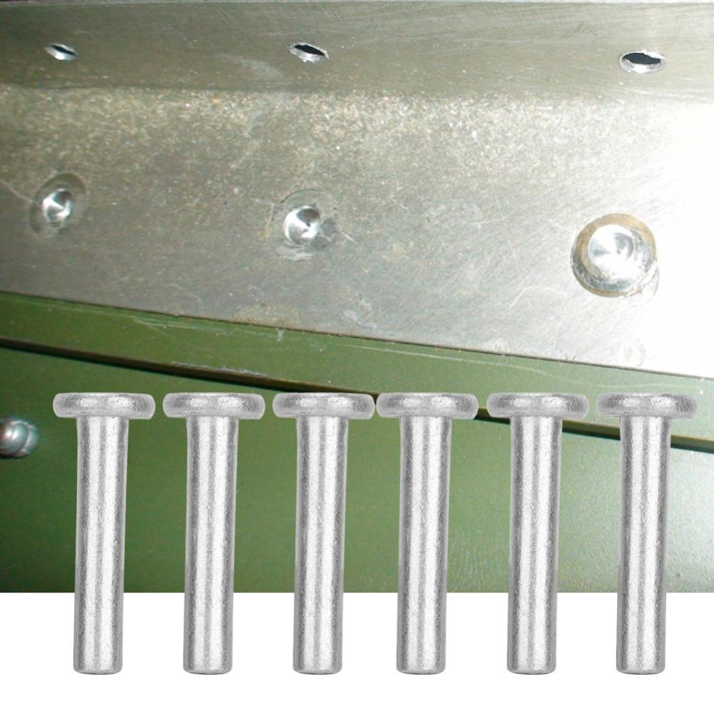 100pcs Industrial Use Flat Head Rivets Boat Repair Aluminum Rivets Solid Rivets For Fire Fighting