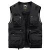 Men's Multi-Pocket Sleeveless V-Neck Vest for Summer Hiking & Photography