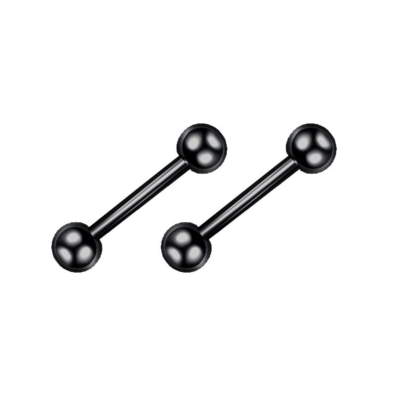 1/16 Pairs Black Punk Stainless Steel Women Men Hoop Earrings Small Trendy Round Cross Pendants Jewelry Accessories Earrings