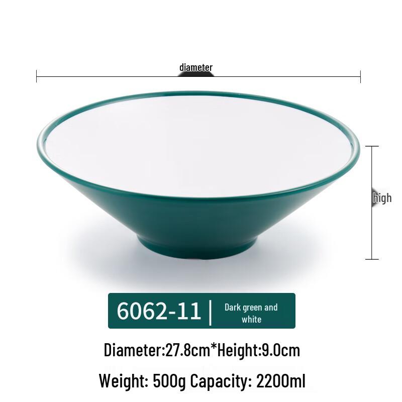 A5 Melamine Conical Noodle Bowl