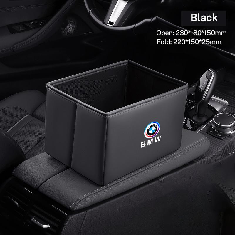 Multi-use Foldable Car Folding Trash Can Auto Garbage Bin Portable Storage Box For BMW 50th Anniversary 3 5 7 series E83 F16 E70 FY6