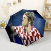 Croatian Footballer Victory. Portable Automatic Umbrella with 8-Rib Sturdy Construction for Women/Men Elegant Umbrella Spiritual Gift