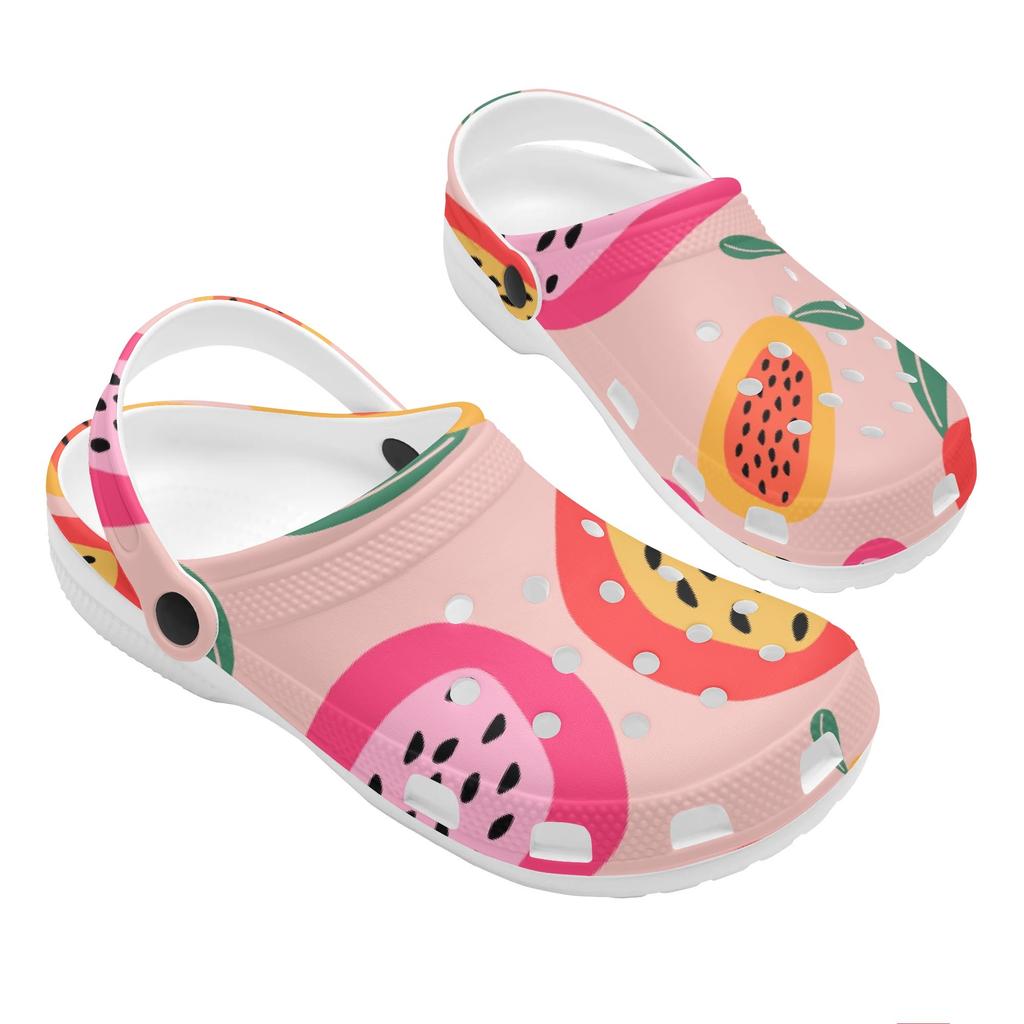 Colorful Printed EVA Clogs Adult Unisex Breathable Soft Sole Slip On Casual Shoes Soft Sole Summer Sandals Indoor Outdoor Wear