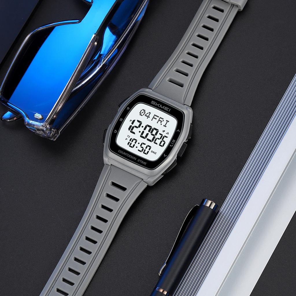 Multifunctional Student Watch Men's Large Dial Design Electronic Watch Luminous Waterproof Electronic Watch