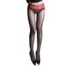 Sexy Lace Waist Stockings 360 Seamless Crotch Pantyhose Thin Aurora Glossy Color-Block Black Stockings for Women with Open Crotc