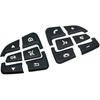 Black Car Steering Wheel Button Switch Trim Cover Sticker Compatible with Mercedes Benz C GLC V Class W205 X253 W447