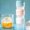 Household Large-sized Whisky Silicone Round Ice Ball Mold, Spherical Easy-demolding Frozen Ice Block Ice Cube Mold Maker
