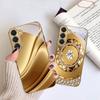 Golden horse sculpture For Samsung Galaxy S26 S20 FE S21 S22 S23 Plus S24 Ultra S25Ultra S21+  S22Plus Golden glass phone case