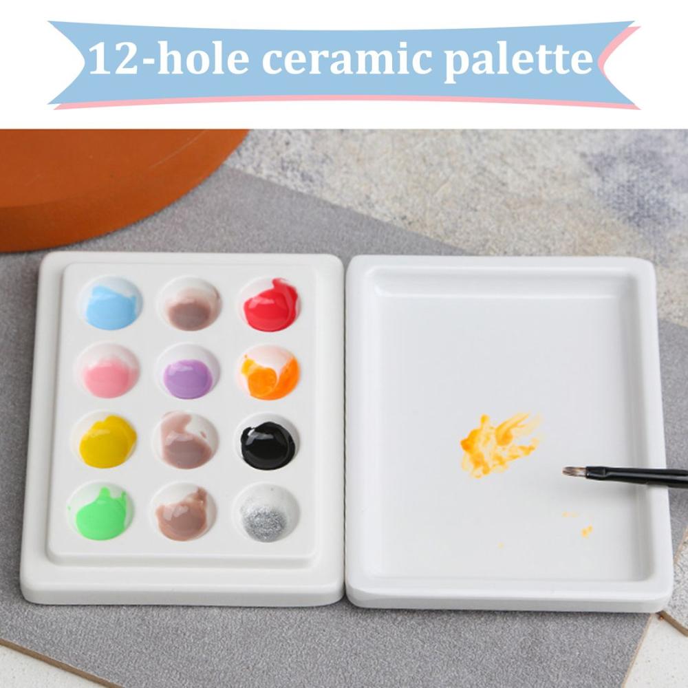 Manicure Empty Watercolor Palette Nail Art Color Palette Nail Polish Palette Nail Pigment Holder