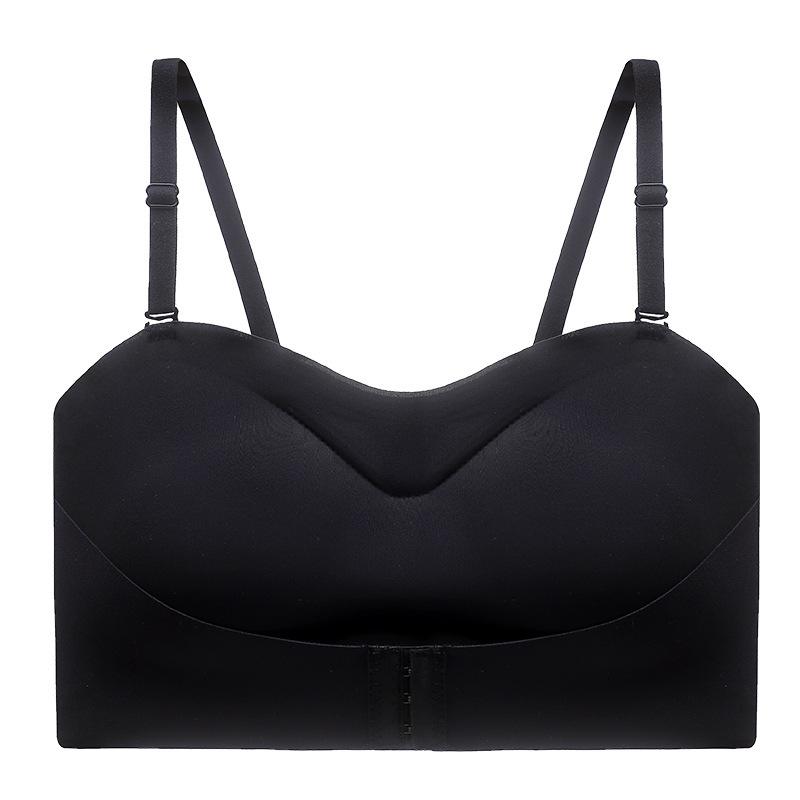 Summer underwear women's ice silk small breasts gather, non-slip, close sub-breasts, anti-sagging, seamless tube top, beautiful back bra cover, thin