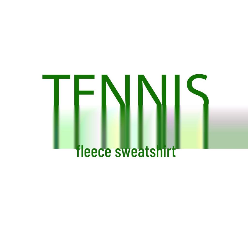 Tennis Print Warm Terry Cloth Loose Round Neck Hoodie for Autumn/Winter