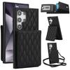 Crossbody Wallet with Card Holder Phone Case for Samsung Galaxy S23 S21 FE S24 S22 Ultra A13 A53 A14 A54 A15 A55 Leather Cover