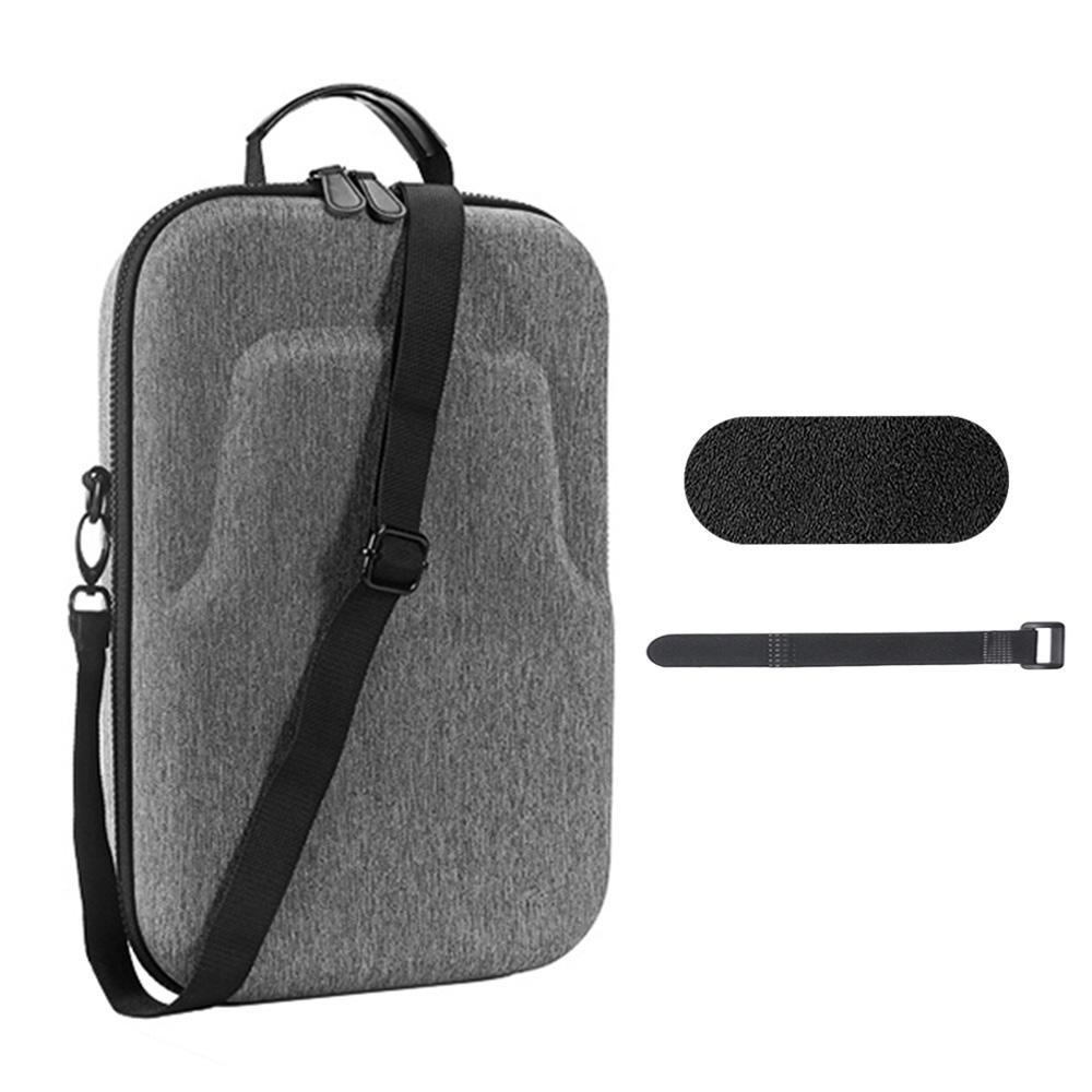 

EVA Hard Carry Bag Large Space with Shoulder Strap Lens Pad Tie Shockproof Anti-Scratch for Meta Quest 3 Headset VR Accessories сірий