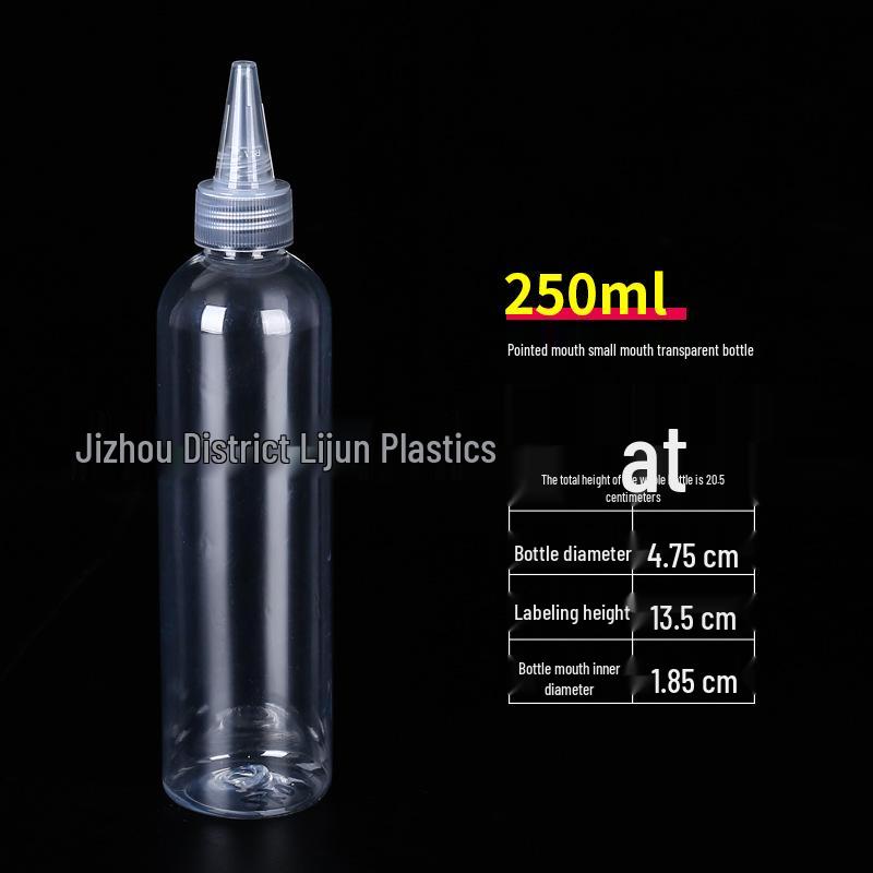 5-200ml Clear Pointed Tip Plastic Dropper Bottle