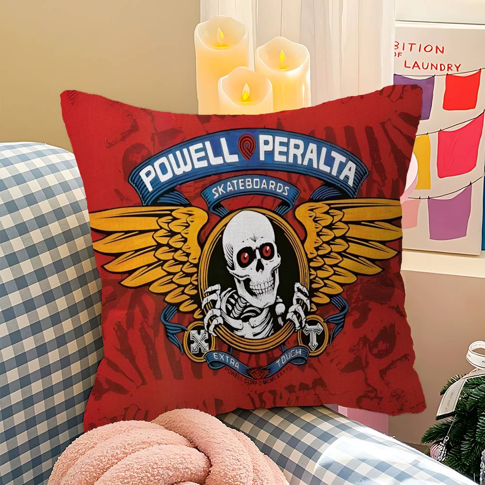 

PPowells PPeraltas Skateboard Cartoon Pillow Gifts Home Office Furnishings Bedroom Sofa Car Cushion Cover case xcm 30x30 cm