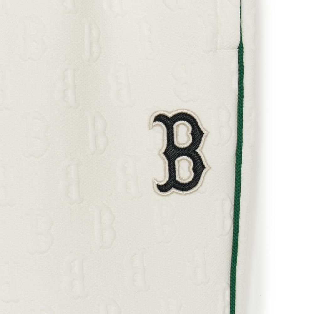 New MLB Jacquard Monogram Boston Red Sox Pants Casual Pants Unisex Cream 3APTM0544-43CRS