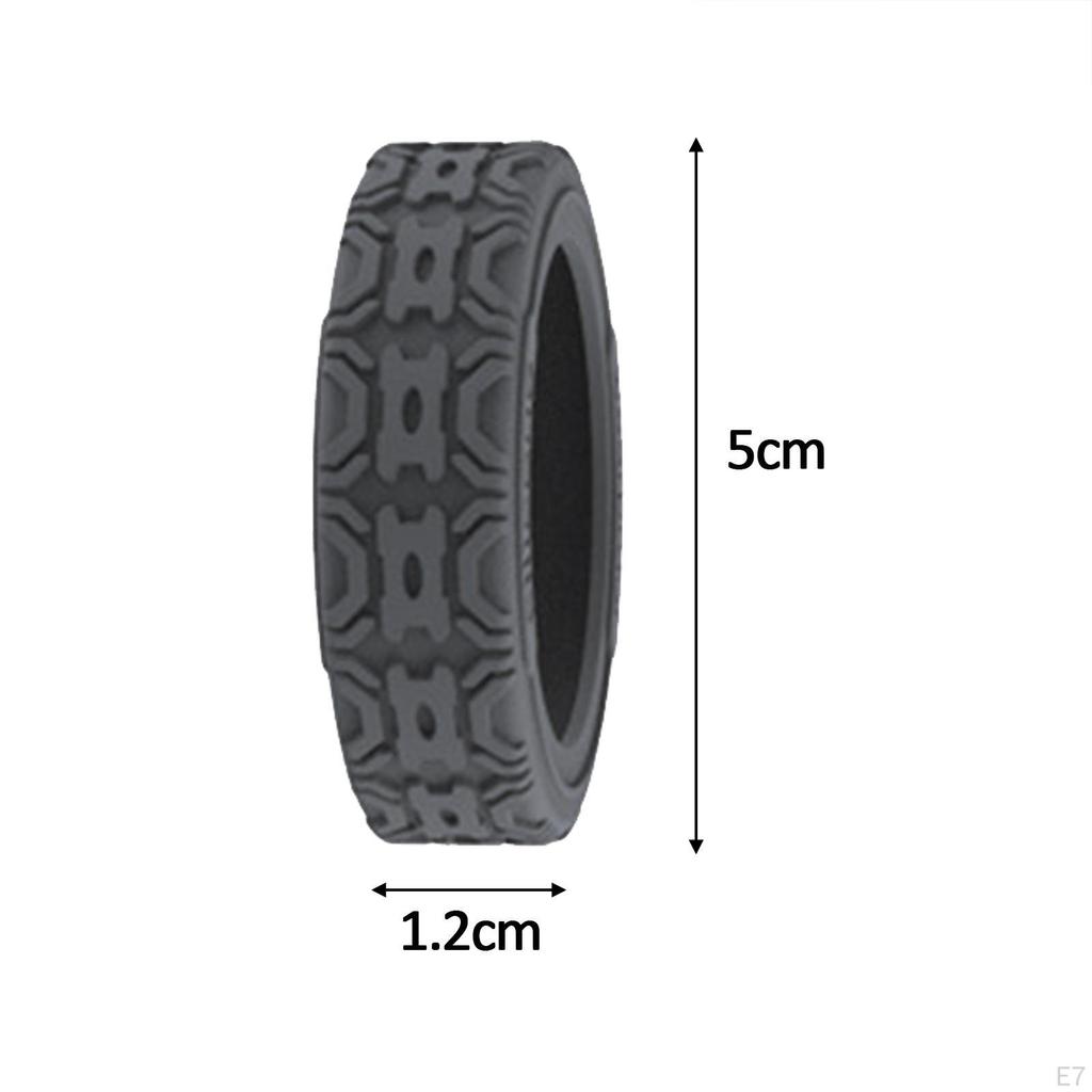 8x Silicone Luggage Wheel Covers Protective Cover for Most Suitcase Black