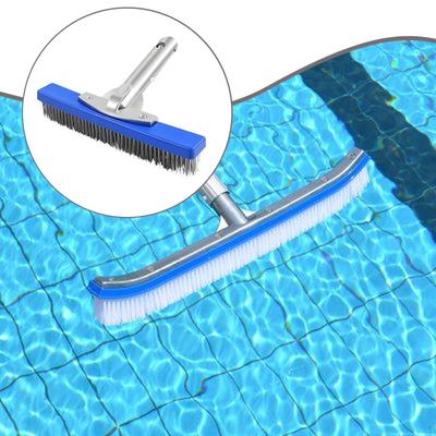 10" Pool Brush Scrubber Brushes Heavy Duty Multifunctional Lightweight Floor Metal Wire Bristles