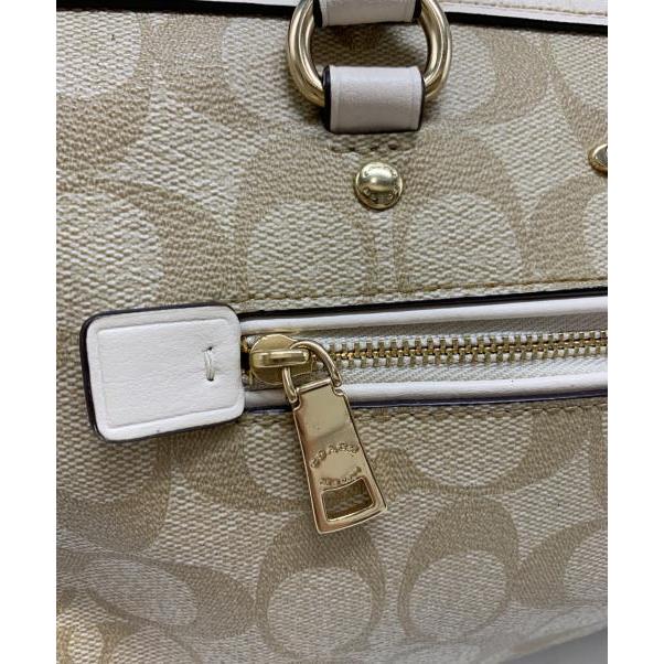 Used COACH Rowan Satchel Signature Canvas 2-Way Bag