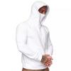 Sportswear Men's Hooded Long Sleeve Fleece Hoodie Fashion Autumn Winter Pullovers Clothing Men's Face Mask Hoodies