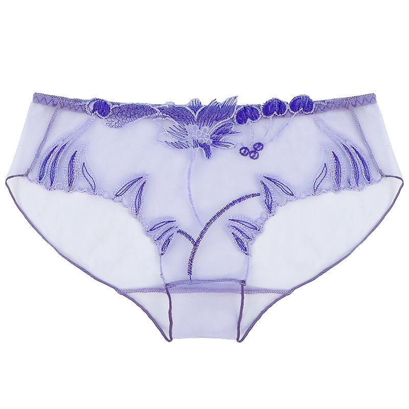 Yanbeiwei Damen 2025 Sommer Bestickter Transparenter Hüftslip - Übergröße, Stil 836