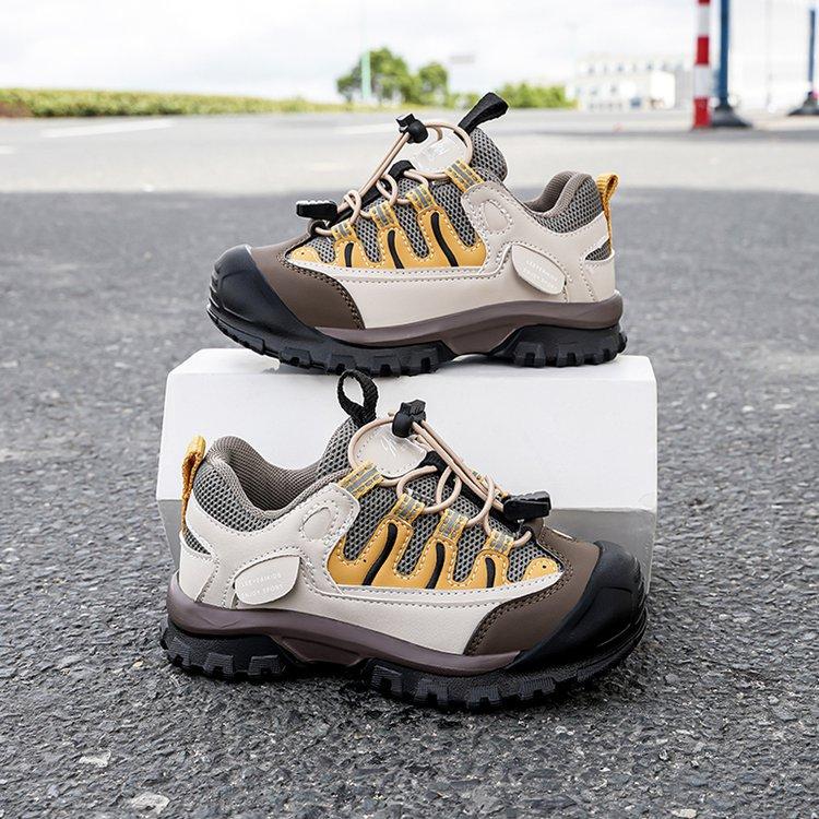 Girls Shoes Youth Sports Shoes 2025 New Spring and Autumn Versatile Casual Non-slip Children's Outdoor Hiking Shoes