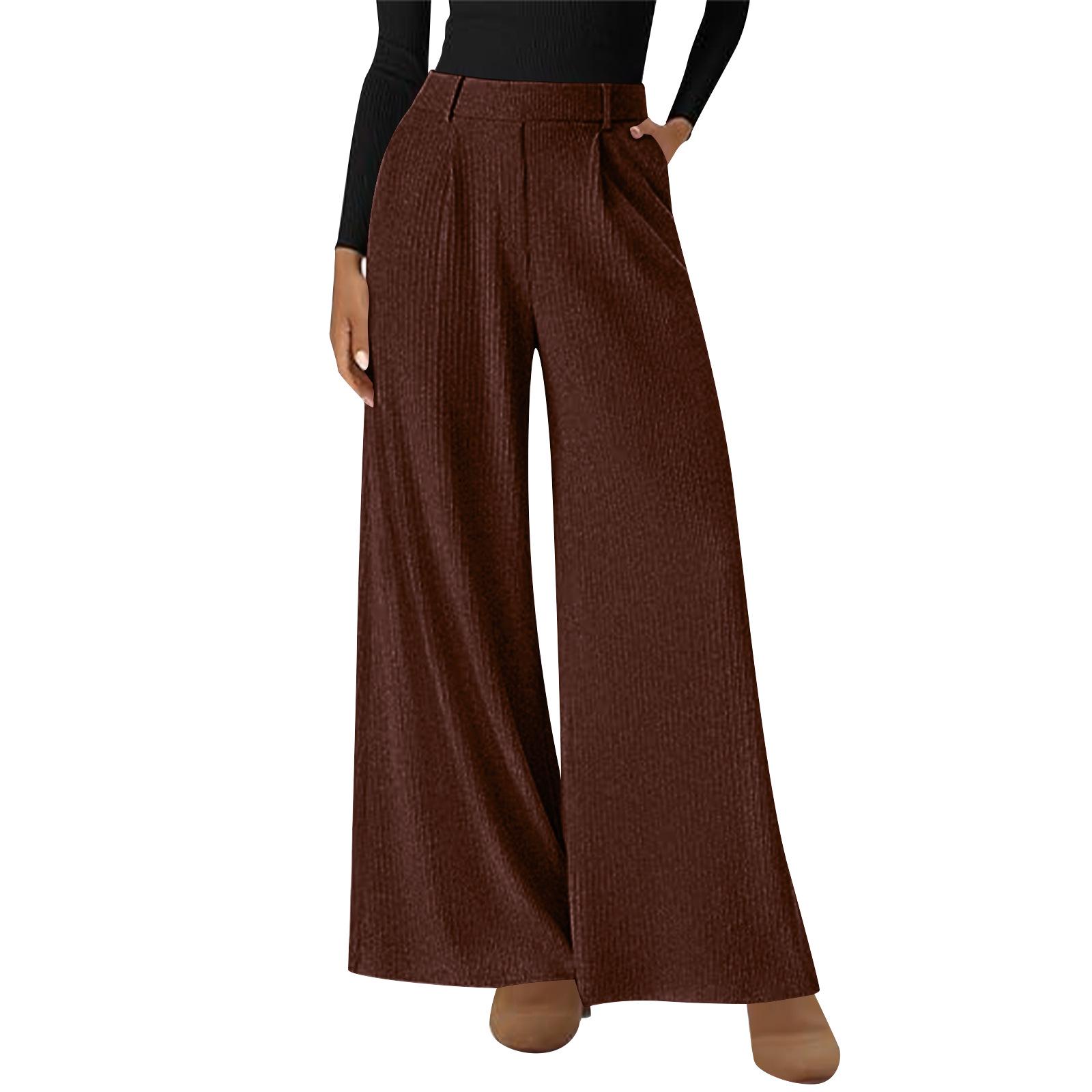 

Women s 2025 High-Waisted Wide-Leg Elastic Pants - Loose, Drapey, and Versatile for Casual or Commute Wear. Large