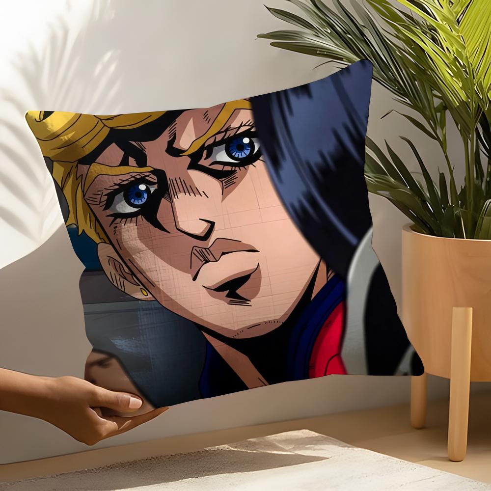 Cool Anime Ggiorno Ggiovanna Pillow Case Home Living Room Decoration Linen Pillow Cases Cushion Cover
