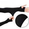 Mangas de Braço Pretas para Homens Mulheres Proteção UV UPF50+ Mangas de Sol Refrescantes para Cobrir Braços Mangas Esportivas para Cobrir Braços