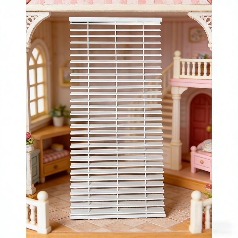New 1Pcs 1/12 Dollhouse Mini Shutter Model For Miniature Scene Window Decoration Ornament Doll House Accessories