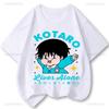 Kotaro bor ensam Fantastisk Anime T-shirt Trendig Nyhet Bomull Grafiska T-shirts Unik Kawaii Tecknad Streetwear T-shirts Topp Tee