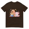Cute Capybara Raunisex And Axolotl Boba Kawaii Boys Girls Kids Tshirt