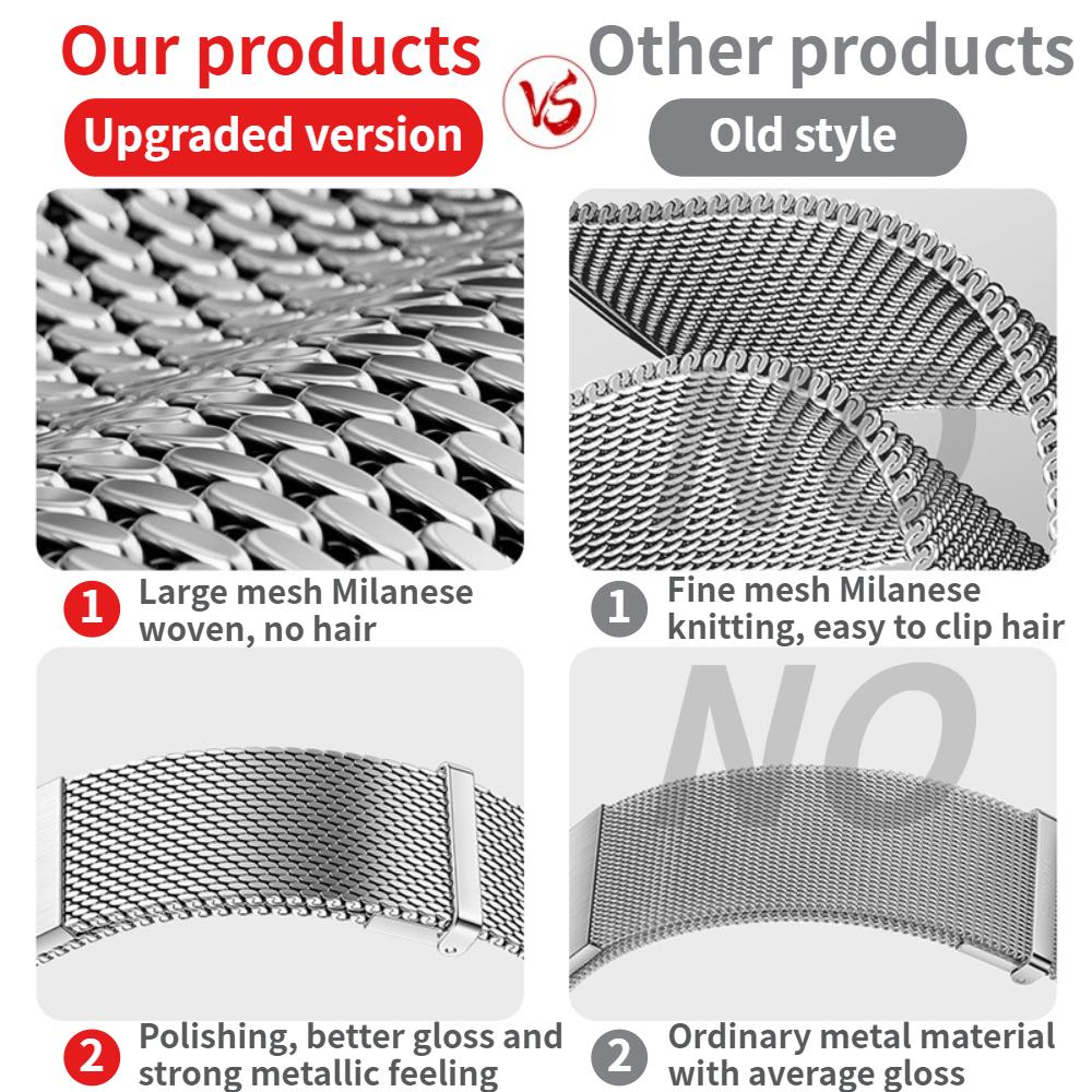 Magnetic Strap for Apple Watch Band Ultra 49mm 46mm 42mm Milanese Bracelet iWatch Series 10/11 9 8 7 6 5 4 SE/3 45/44/41/40mm