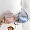 Visible Transparent Crossbody Bag Adjustable Strap Candy Color Pu Bag  Beach