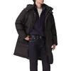 Levis Simple Comfortable Versatile Warm Mid-Length Down Jacket Men Outerwear Black 002PV-0000