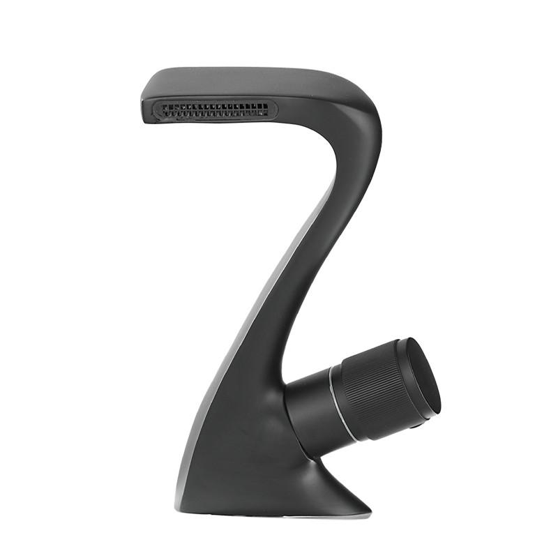 Tuqiu Brass Basin Faucets Modern Bathroom Mixer Tap Brass Grey Washbasin Faucet Lavotory Faucet  Elegant Crane For Bathroom