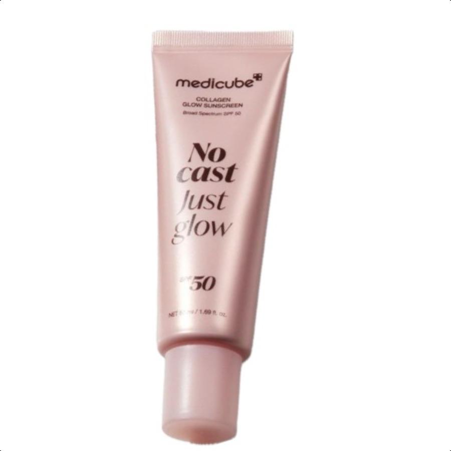 Medicube No Cast Just Glow Collagen Glow Sun Cream 50ml SPF 50 Broad Spectrum Face Sunscreen