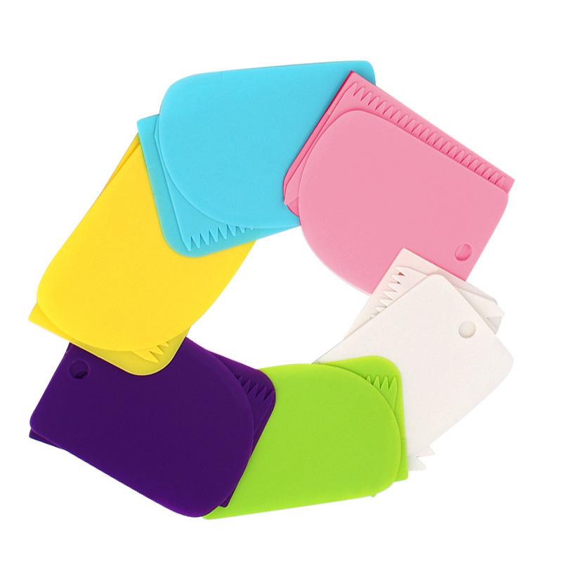Cake Cream Scraper Three-piece Set Lace Scraper Dough Cutter Baking Tools Bakeware Kitchen Tools Household Goods