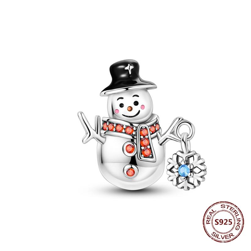 New Christmas Charm Bead Charms 100 copper Christmas Tree Santa Claus Ice Boot Pendant Bead Charms Compatible With Bracelets Do It Yourself Jewellery