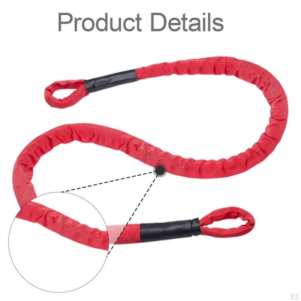 Sturdy Tow Recovery Strap, Heavy Duty Traction Rope for CAR UTV Accessories, Multipurpose Rescue