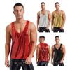 Men Vest O-Neck Sleeveless Loose Fit Solid Color Tank Tops Quick-Dry Versatile Street Style Tops Casual Wear