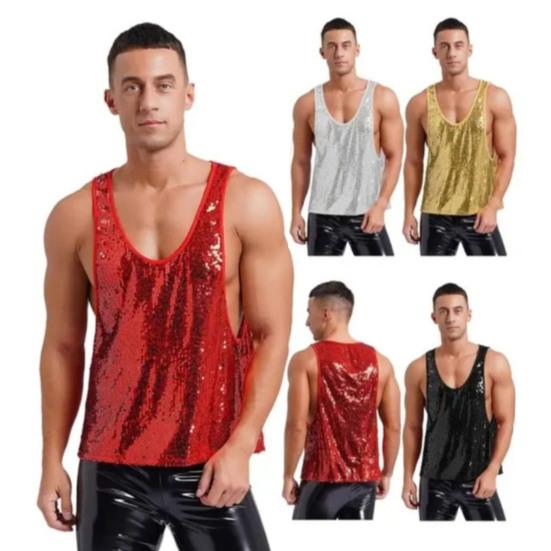Men Vest O-Neck Sleeveless Loose Fit Solid Color Tank Tops Quick-Dry Versatile Street Style Tops Casual Wear