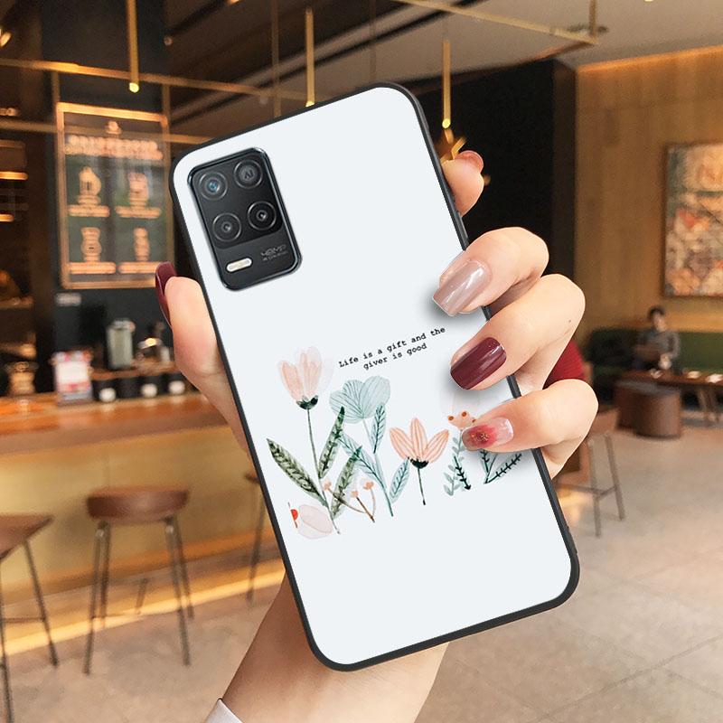 Art Flower Word Quotes Phone Case for OPPO Realme GT 2 Pro X2 Pro XT C25S 8 7 6 Pro 6i GT Master C3 C21 C21Y C11 X3 SuperZoom