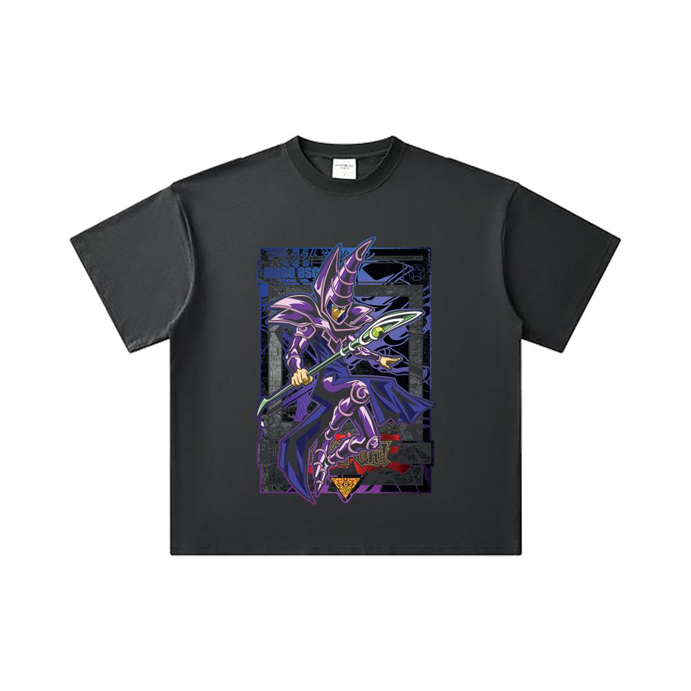 260 GSM Double Yarn 32 Count 100% Cotton Yu-Gi-Oh V5 Mago Oscuro Print Unisex Heavy Cotton T Shirt