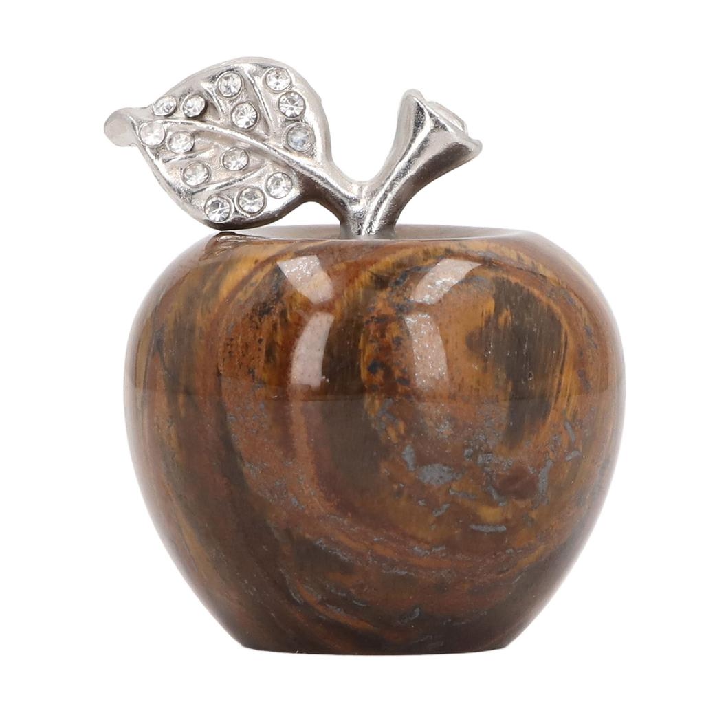 Apple Figurine Paperweight Collectible Decorative Fruit Figurine Ornament for Home Bedroom Car