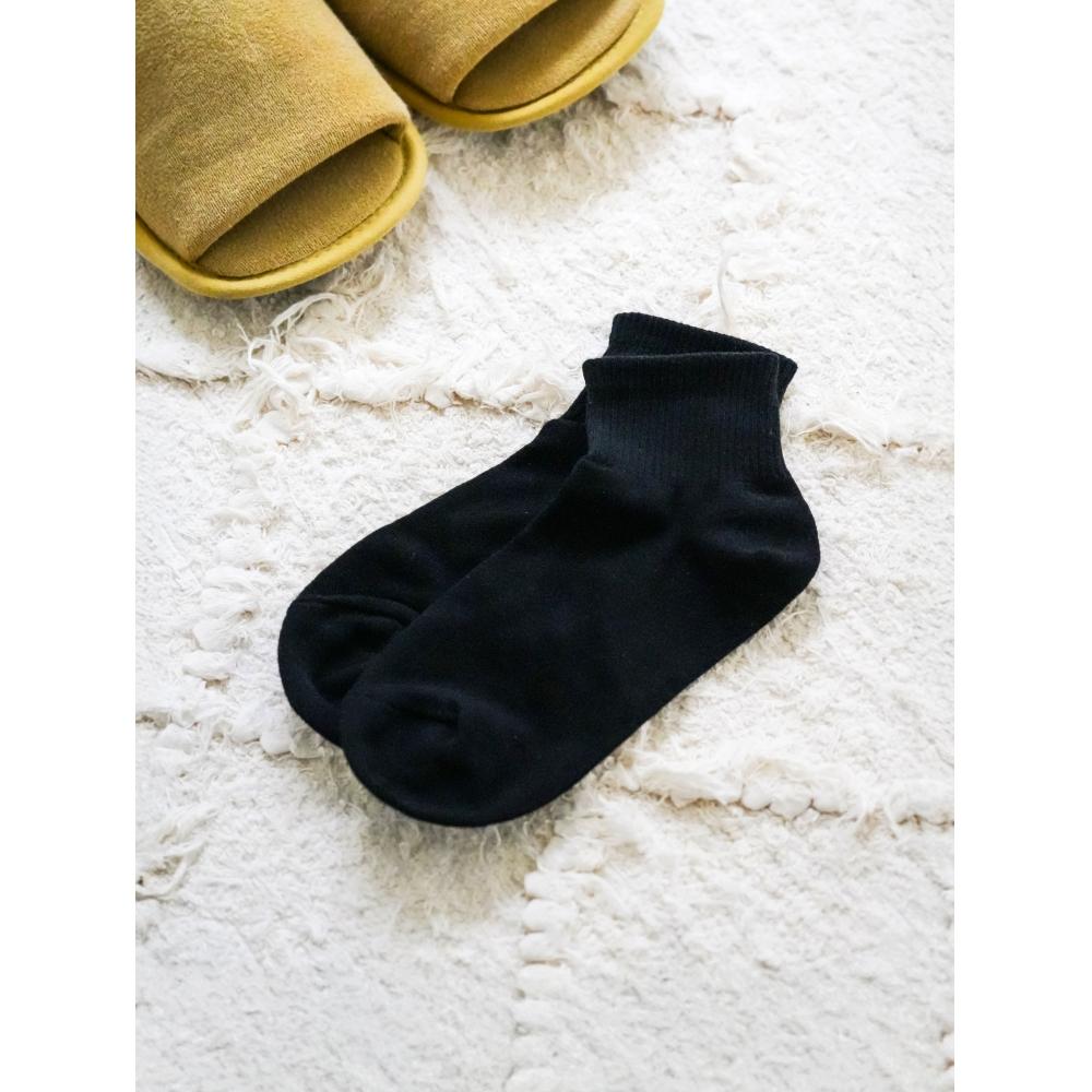 DaiSo Kikiya Ponožky Dámské Zesílená Špička Lem Ponožky Černé