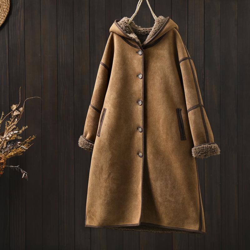 2025 Women's Long Fur-Lined Hooded Winter Jacket - Bestseller Casual Thick Coat
