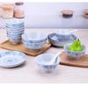 Retro Ceramic Porcelain Microwave-Safe Bowl Set - Chinese Style Tableware