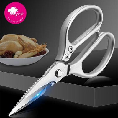 Cozinha Osso de Galinha Peixe Tesoura Cortador de Galinha Pato Tesouras Aço Inoxidável Tesoura Escama Limpa Faca de Cozinheiro