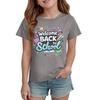 Kids Back To School Graphic T Shirt Casual Short Sleeve Crew Neck Tee for Boys and Girls Comfortable Fit Lightweight Fabric